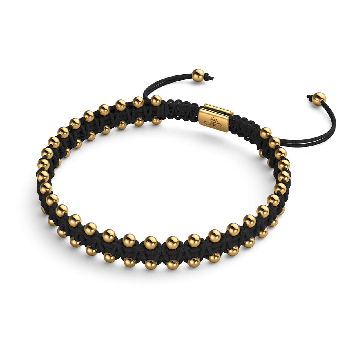 Gold x Schwarz | Freundschaftsarmband DOT